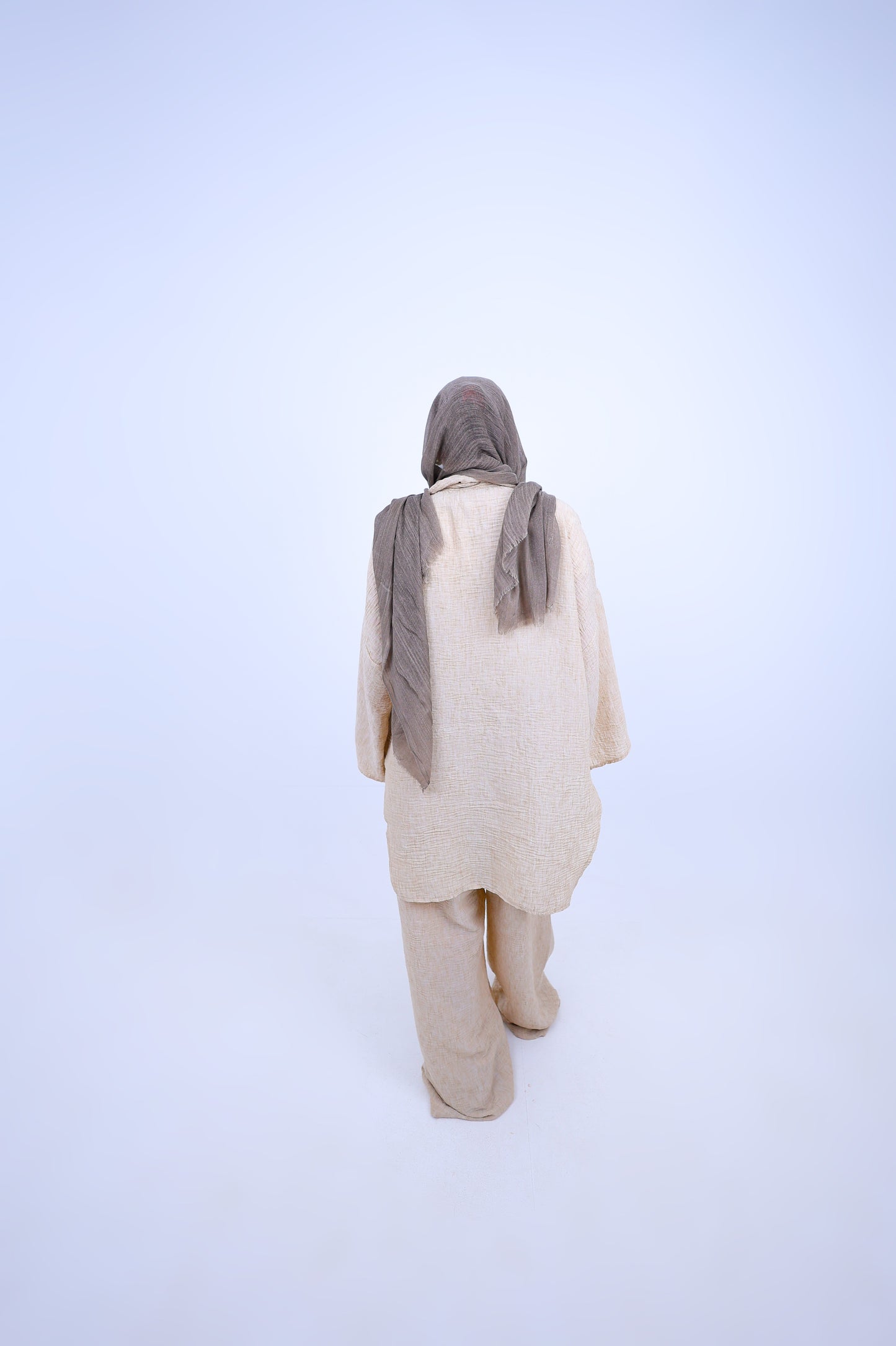Linen Blend Wide Leg Set
